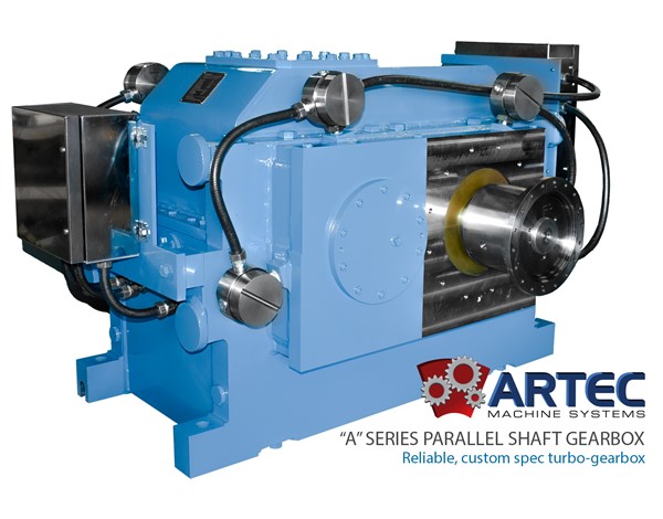 Inside view of the A series parallel shaft gearboxes