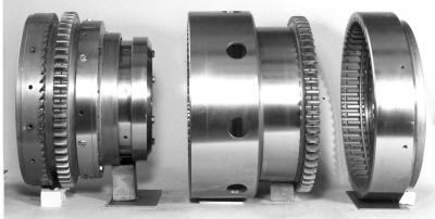 Synchronous Clutch Coupling - key internal elements