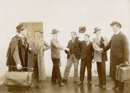 Micheal Amendola ‐ pictured far right departing for USA