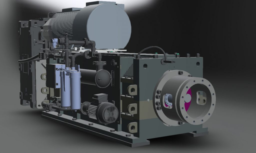artec aex custom extruder 3d rendering