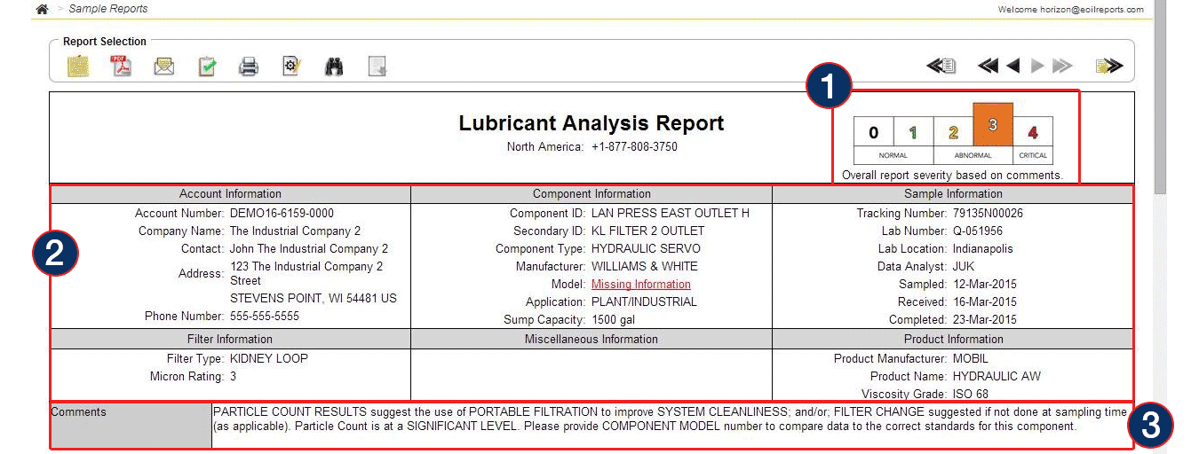 online gearbox oil analysis